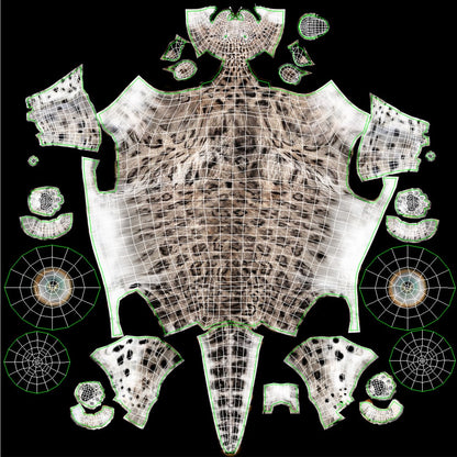 Snow Leopard 3D Model with Fur