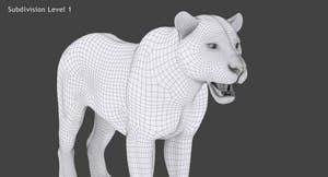 Big Cats 05 3D Model Thumbnail