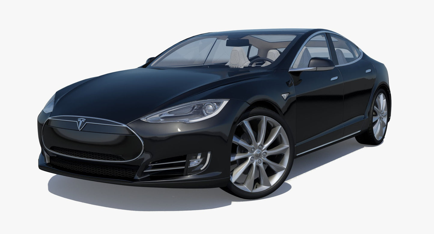 2014 Tesla Model S 3D Model for Download