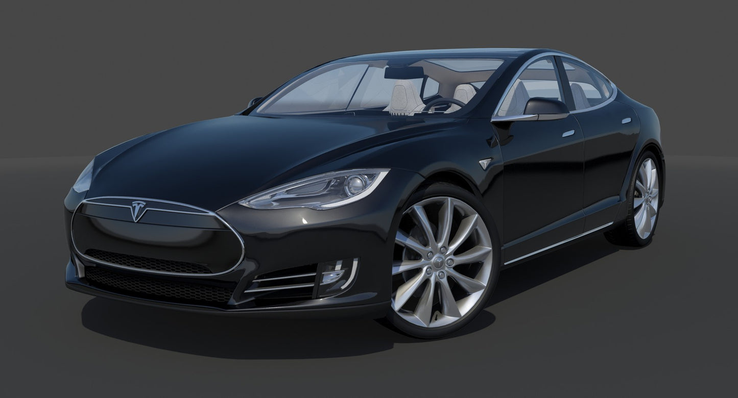 2014 Tesla Model S 3D Model for Download