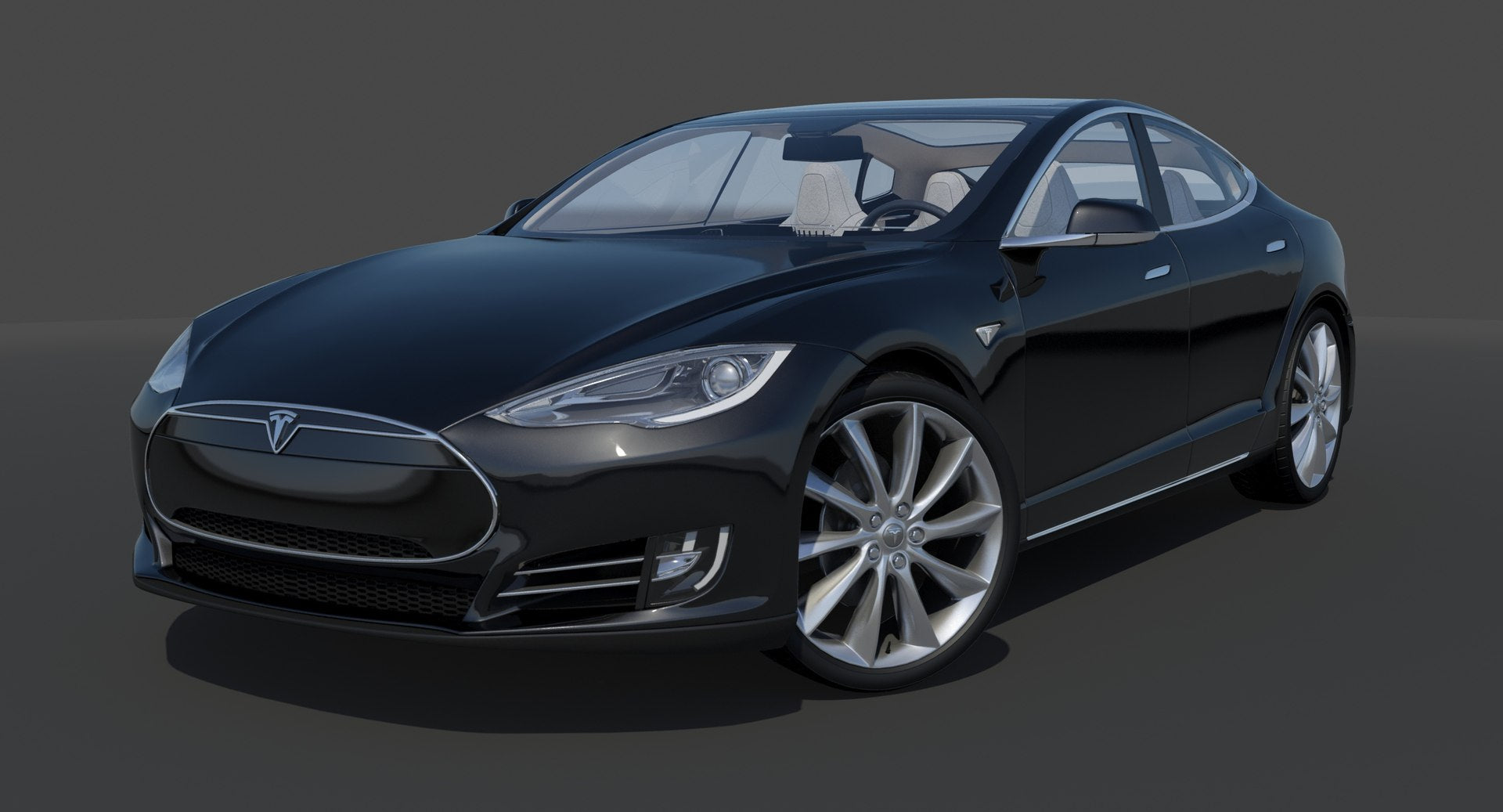 2014 Tesla Model S 3D Model for Download