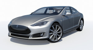2014 Tesla Model S 3D Model for Download Thumbnail