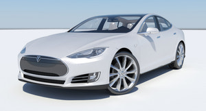 2014 Tesla Model S 3D Model for Download Thumbnail