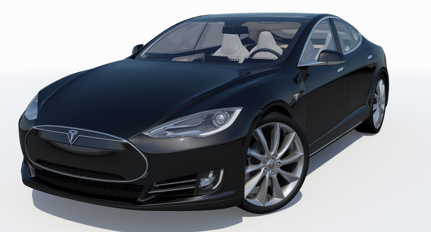 2014 Tesla Model S 3D Model for Download