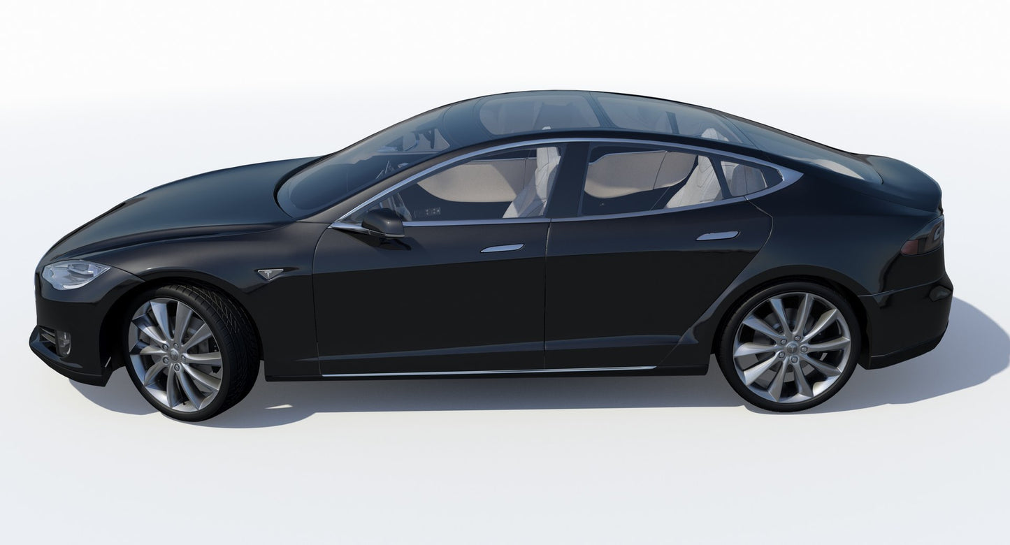 2014 Tesla Model S 3D Model for Download