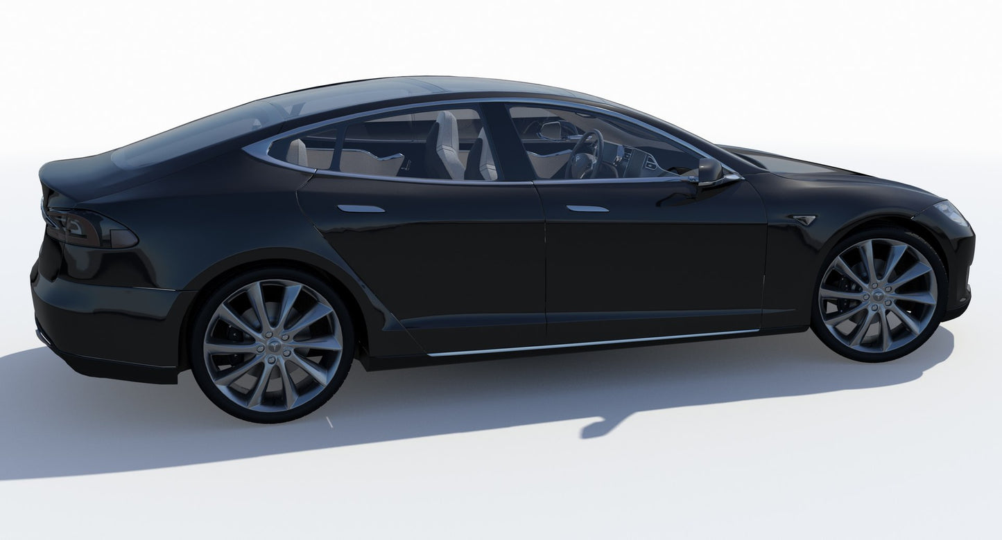 2014 Tesla Model S 3D Model for Download