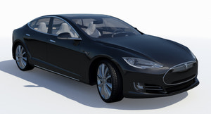 2014 Tesla Model S 3D Model Thumbnail