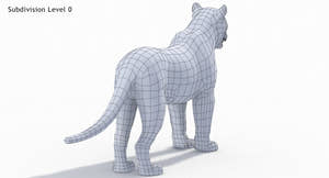 Big Cats 3D Model Thumbnail