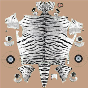 Amur Tiger 3D Model - Hair and Fur / Two Color Thumbnail