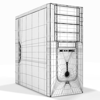 Black Computer 3D Model