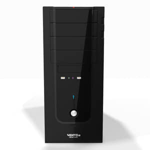 Black Computer 3D Model Thumbnail