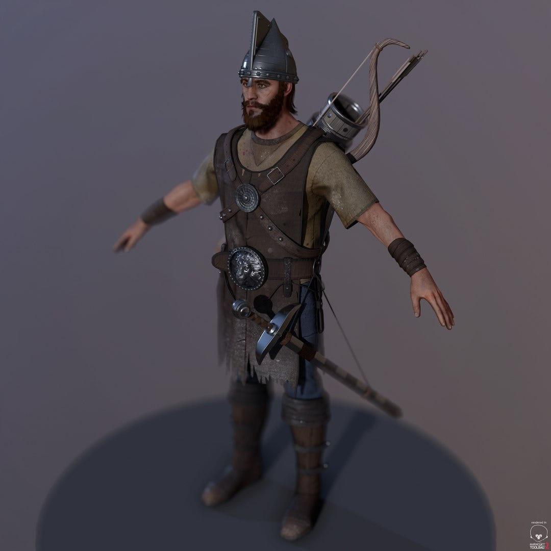 Game-Ready Archer 3D Model