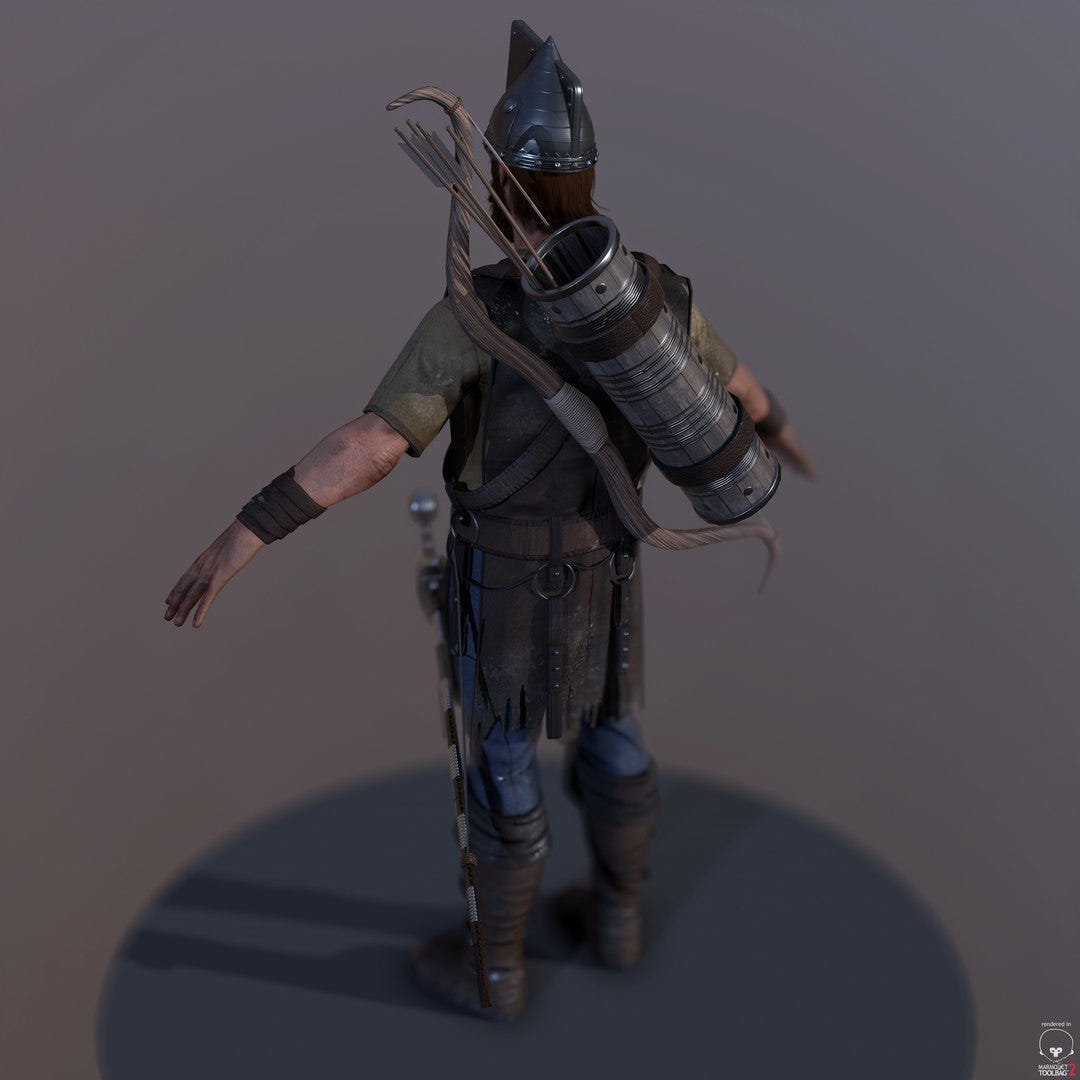 Game-Ready Archer 3D Model