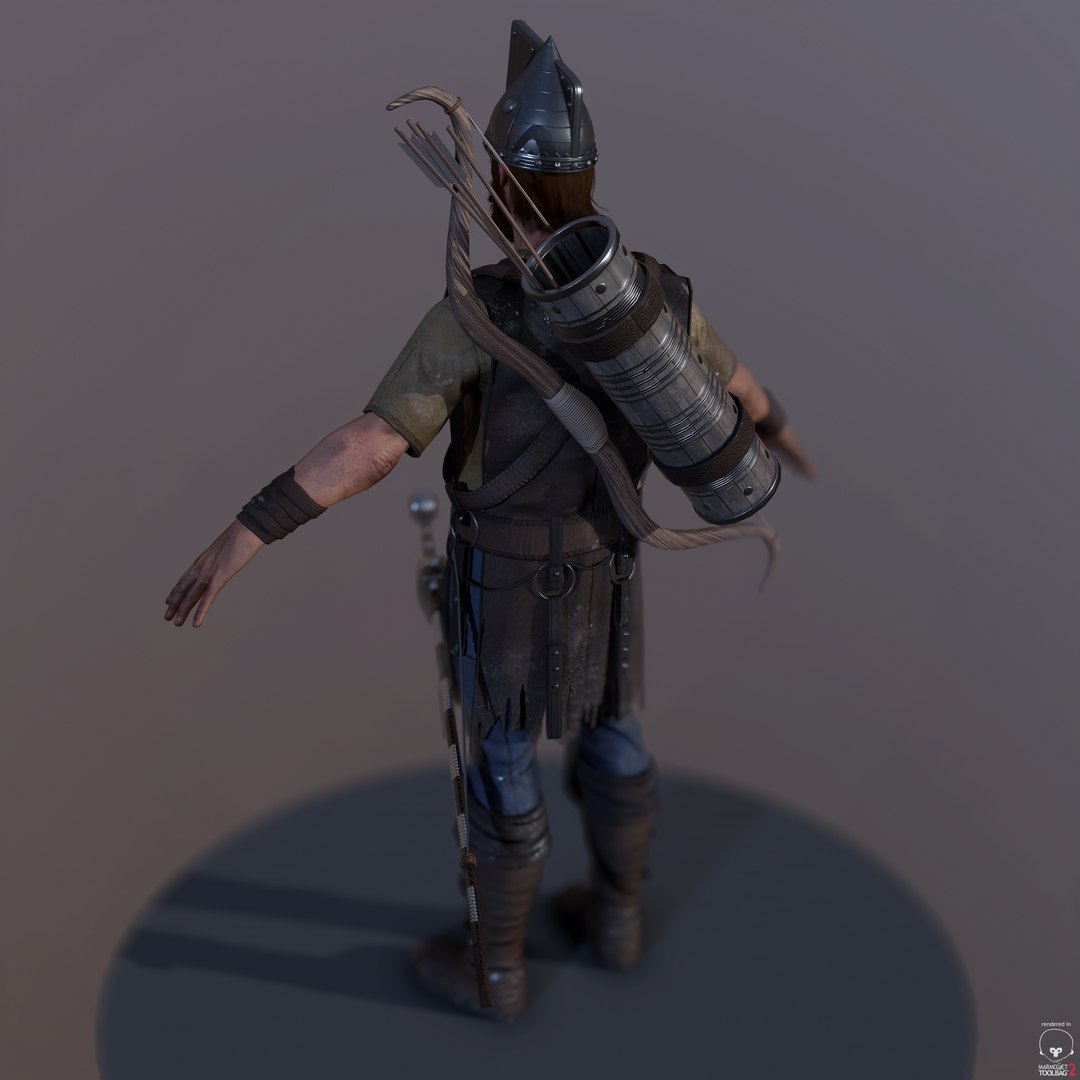 Game-Ready Archer 3D Model