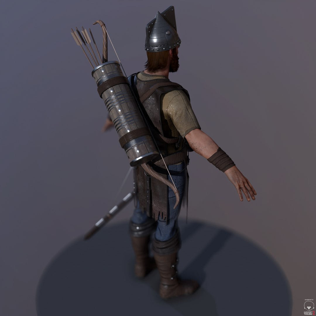 Game-Ready Archer 3D Model