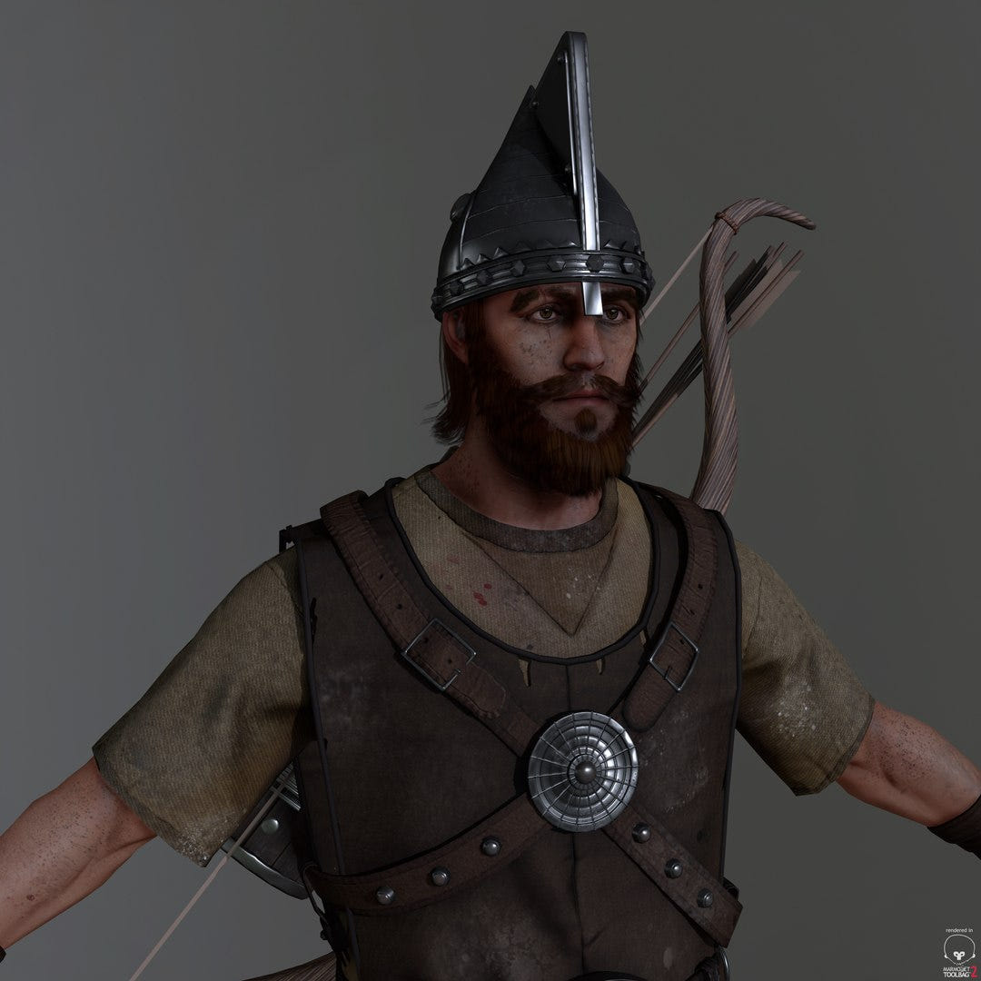 Game-Ready Archer 3D Model