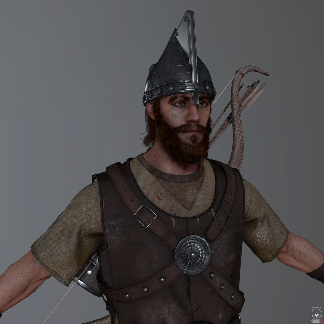 Game-Ready Archer 3D Model