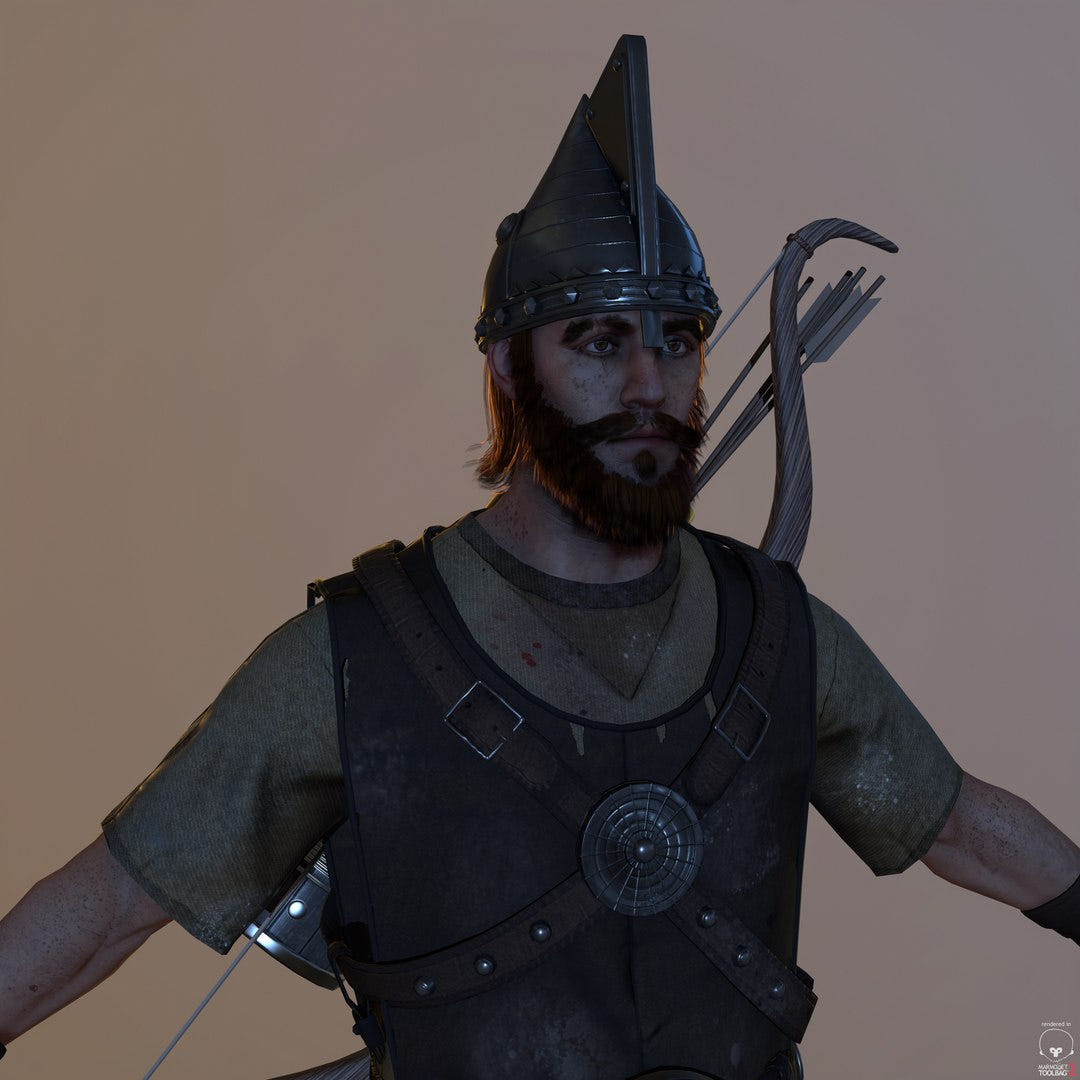 Game-Ready Archer 3D Model