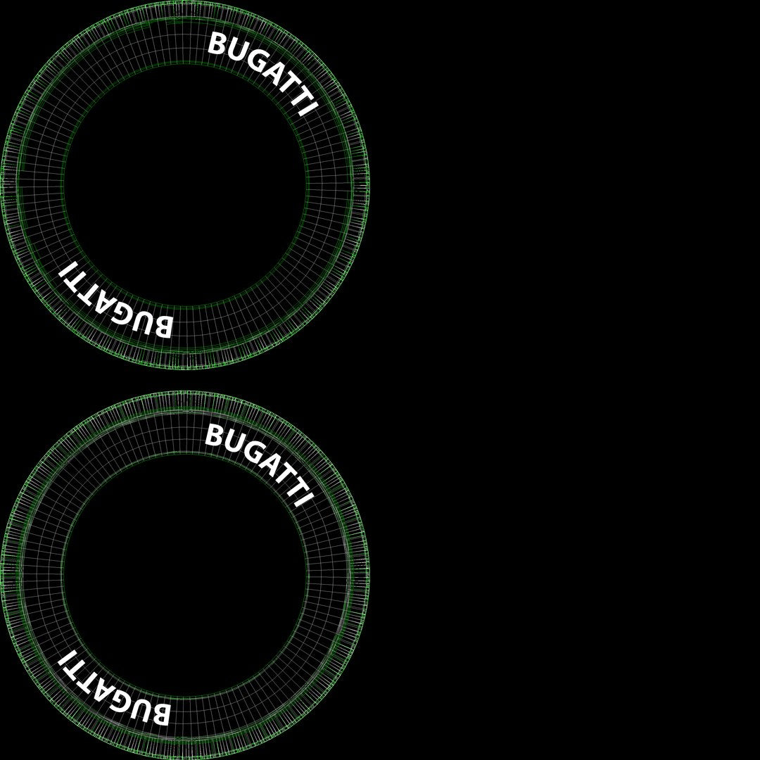 Bugatti Type 41 Royale Esders Tire UVs