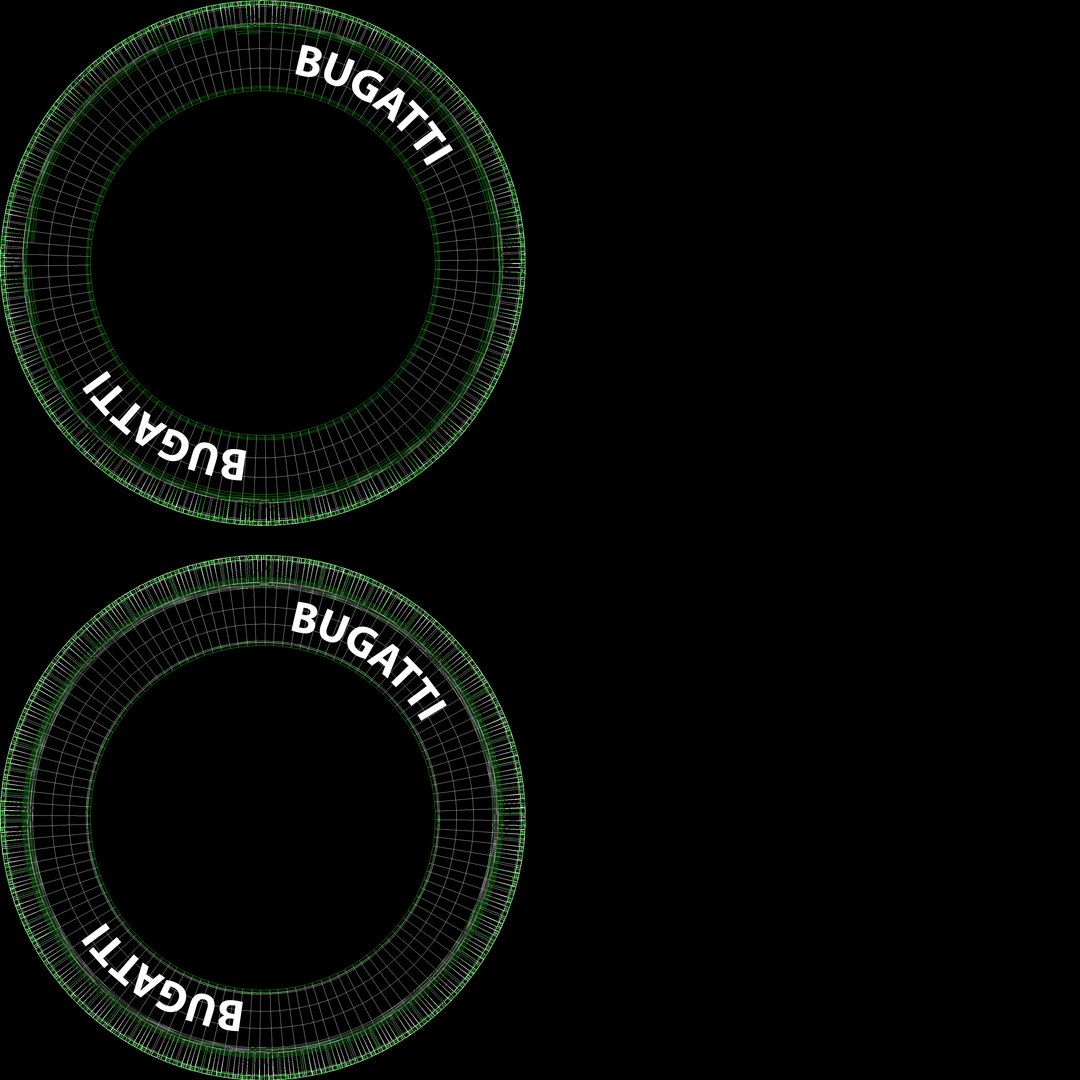 Bugatti Type 41 Royale Esders Tire UVs
