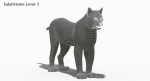 Wite Lynx 3D Model Wireframe View 1 Thumbnail