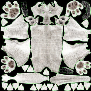 White Lioness 3D Model Thumbnail