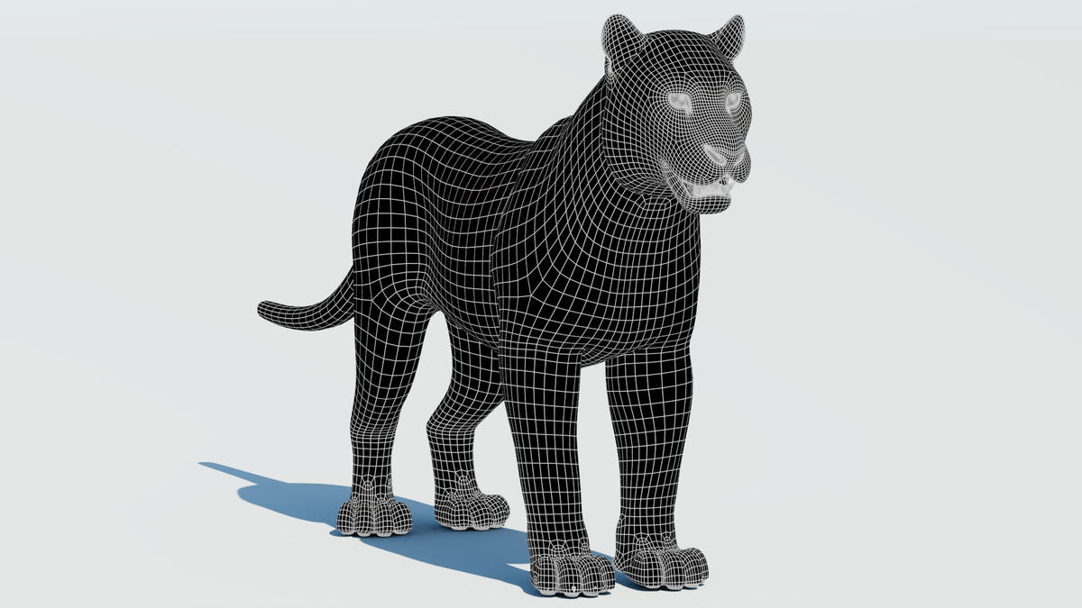 Siberian White Tiger 3D Model - Game-Ready