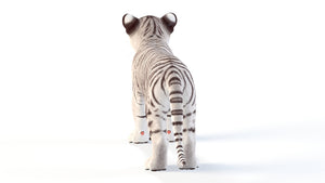 Realistic White Tiger Cub 3D Model for Download Thumbnail