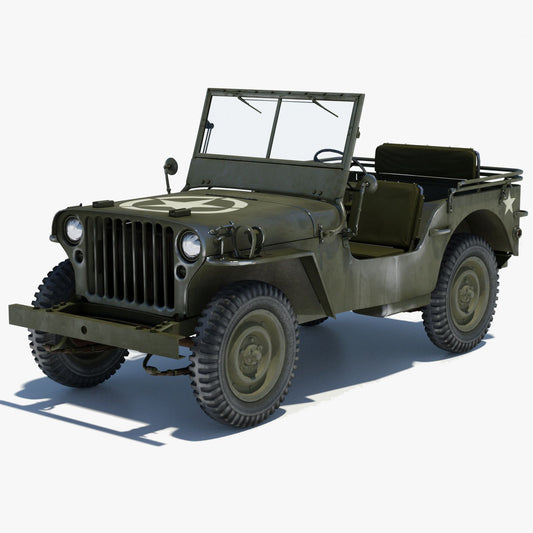 Willys MB Jeep 3D Model for Download