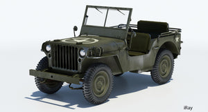 Willys MB Jeep 3D Model for Download