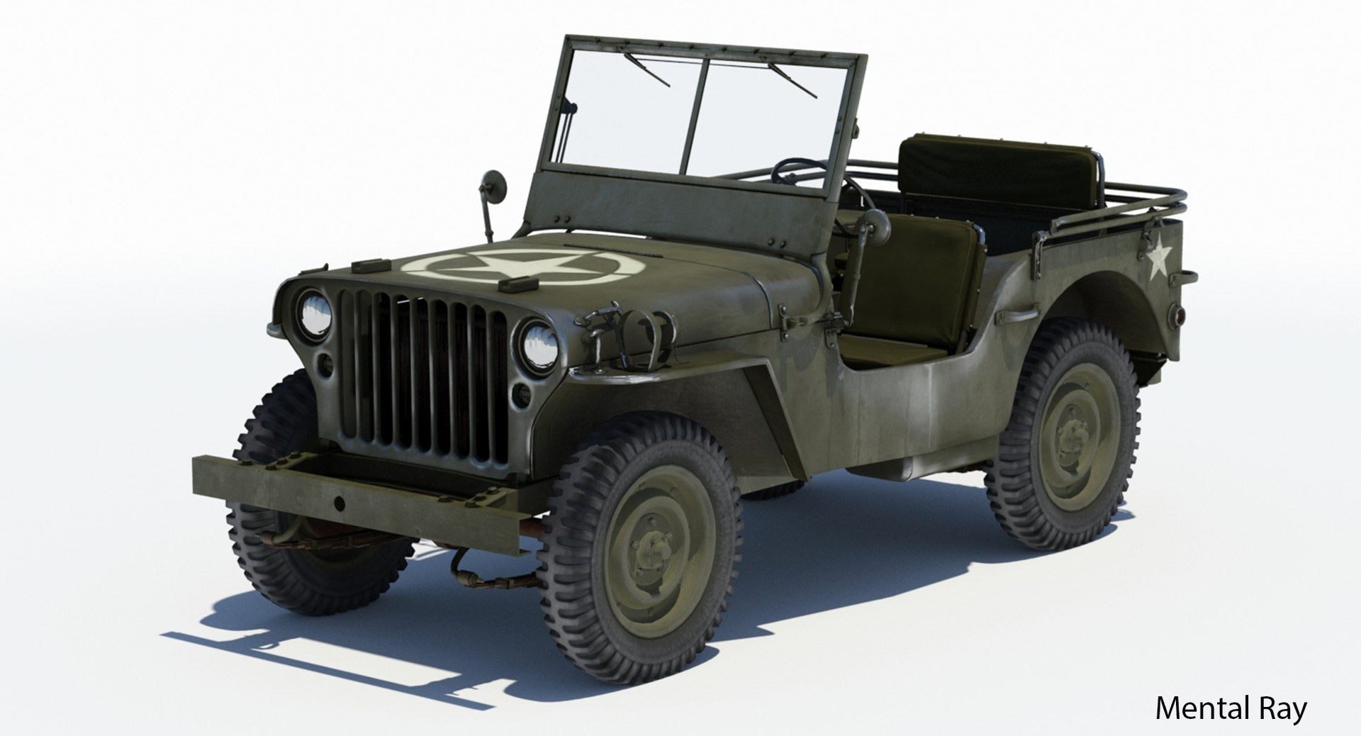 Willys MB Jeep 3D Model for Download