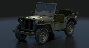 Willys MB Jeep 3D Model for Download Thumbnail