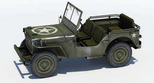 Willys MB Jeep 3D Model for Download Thumbnail