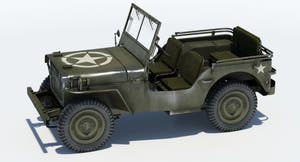 Willys MB Jeep 3D Model for Download Thumbnail