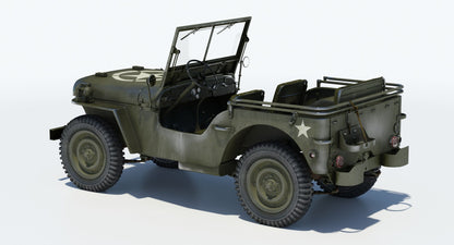 Willys MB Jeep 3D Model for Download