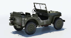 Willys MB Jeep 3D Model for Download Thumbnail