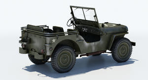 Willys MB Jeep 3D Model for Download Thumbnail