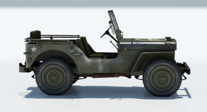 Willys MB Jeep 3D Model for Download Thumbnail
