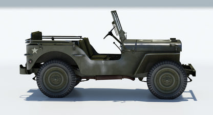 Willys MB Jeep 3D Model for Download