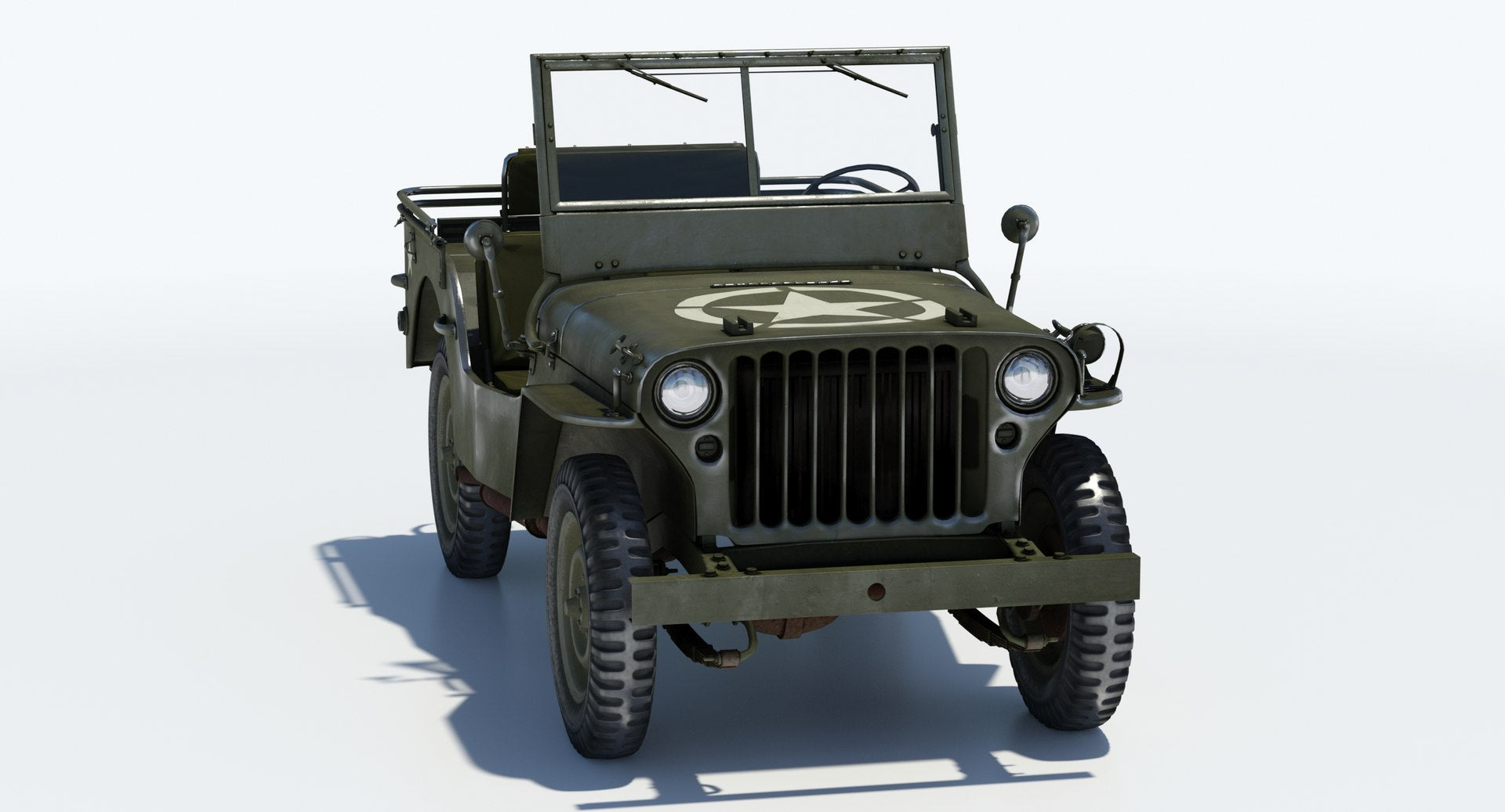 Willys MB Jeep 3D Model for Download