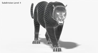 Big Cats 3D Model Animated