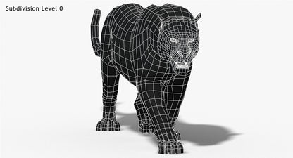 Big Cats 3D Model Animated