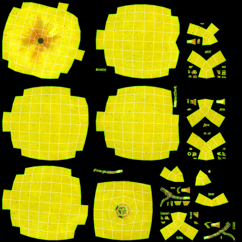 Yellow Apple 3D Model