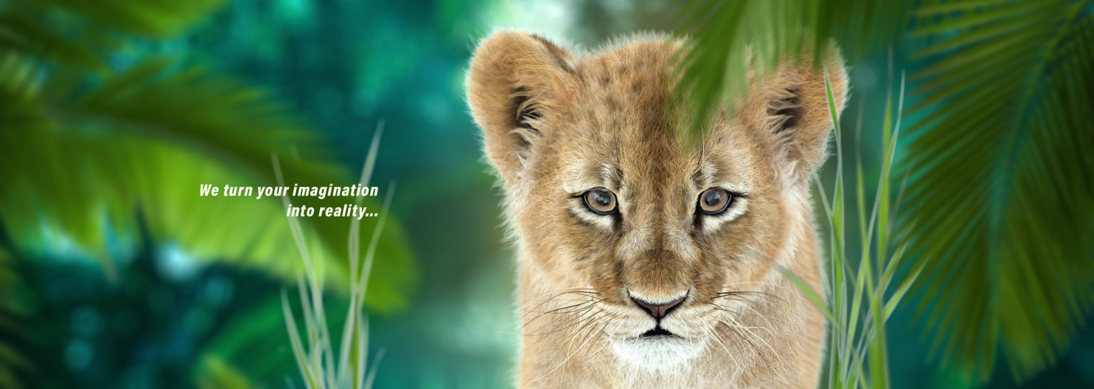 Animated Lion Cub 3D Model with Fur